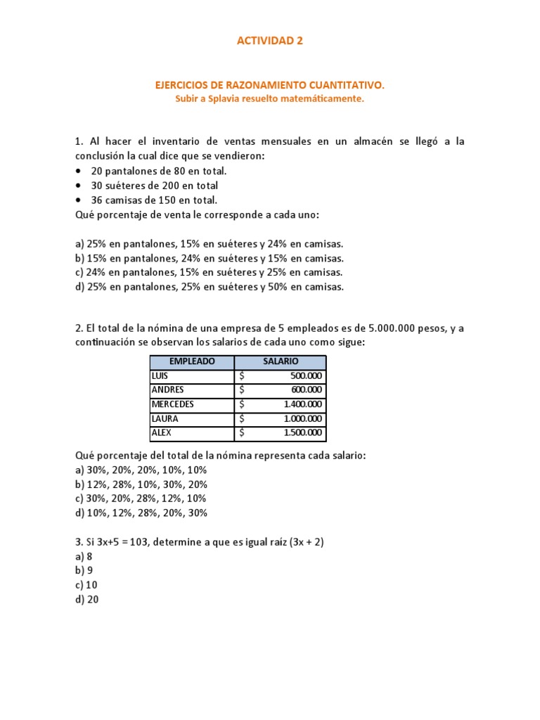 Actividad 2. | PDF | Negocios | Finanzas y dinero