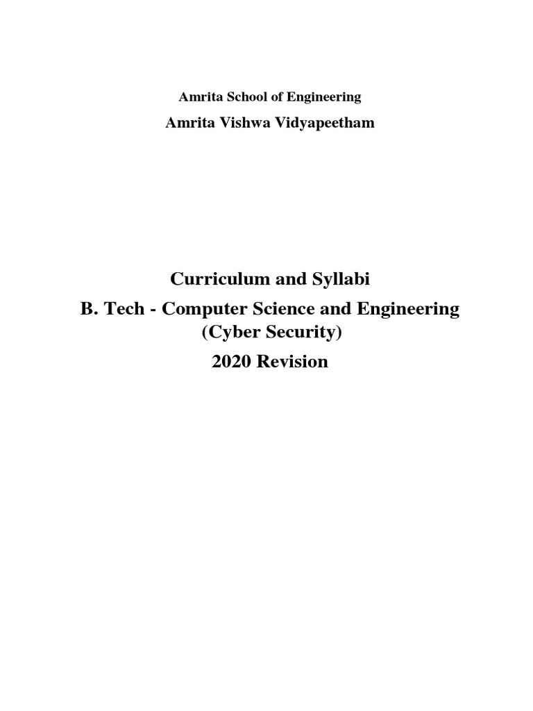 B.tech Cyber Security | PDF | Matrix (Mathematics) | Fourier Analysis