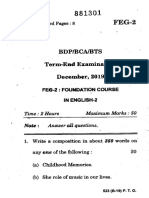 Bdp/Bca/Bts Term-End Examination December,: No. of Printed Pages: 8