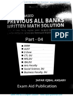 Jafar Iqbal Ansary Bank Written Math - Part - 04