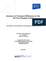 Analysis of Transport Efficiency in The