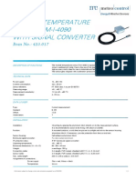 Module Temperature SENSOR TM-I-4090 With Signal Converter: Item No.: 423.017