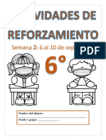 6° S2 Actividades de Reforzamiento