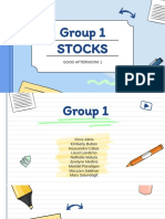 Group 1 Stocks: Good Afternoon!:)