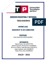 Derecho registral y notarial: Casación 74-2017 Lambayeque