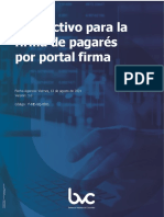 Instructivo para La Firma de Pagarés Por Portal Firma