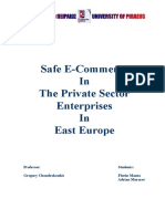 Safe E-Commerce in The Private Sector Enterprises in East Europe