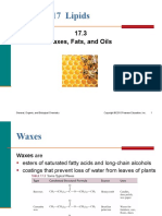 Chapter 17 Lipids: 17.3 Waxes, Fats, and Oils