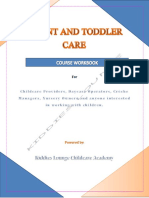 Infant and Toddler Care Workbook 1