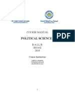 COURSE MANUAL Political Science