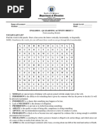English 8 Module 3 LAS | PDF | Verb | Linguistics