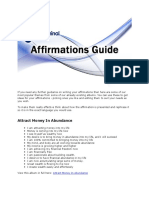 Guide To Affirmations