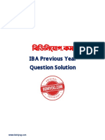 IBA Question Solution Bank