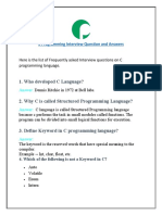 C Programming Interview Questions PDF Download