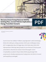 RUEN Existing Plan Current Policies Implication and Energy Transition Scenario Presentation