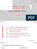 Programme de Formation EN Du Tef: Gestion Des Affaires