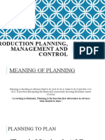 Production Planning, Management and Control