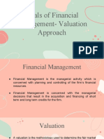 Goals of Financial Management-Valuation Approach