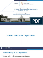 Product Policy of An Organization and Selection of A Profitable Product