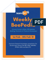 Weekly BeePedia 1st February - 8th February 2021