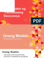 Mga Modelo NG Pambansang Ekonomiya