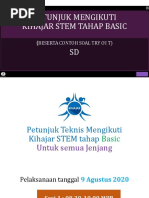 (SD) Juknis Petunjuk Mengikuti Kihajar Stem Tahap Basic Beserta Soal Try Out