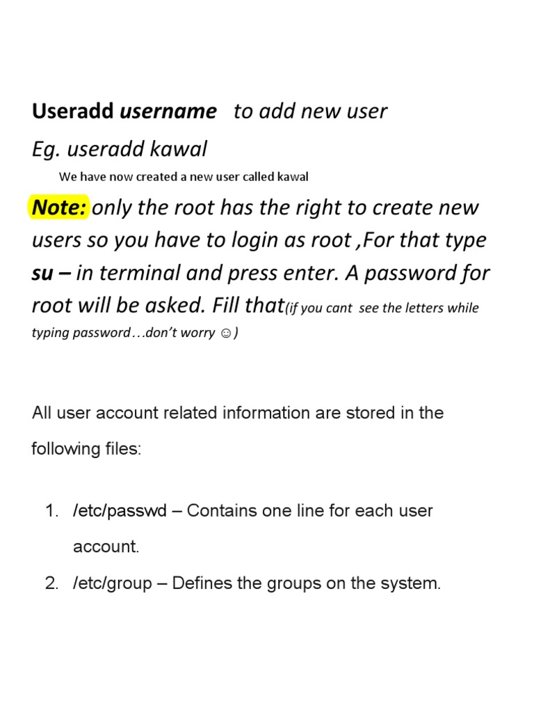 Linux User and Group Management Guide | PDF | User (Computing) | Superuser