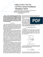 The Effect of SVC-FACTS Controller On Power System Oscillation Damping Control