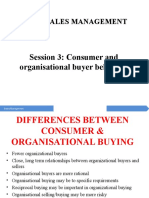 Sales Management: Session 3: Consumer and Organisational Buyer Behavior