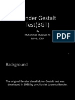 Bender Gestalt Test (BGT) : by Muhammad Musawar Ali Mphil, Icap