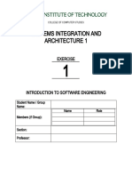 Systems Integration and Architecture 1: Exercise