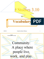 Social Studies 3.10: Vocabulary