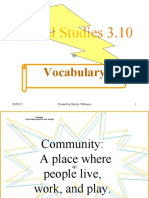 Social Studies 3.10 Vocabulary on Community, Rules, Laws, Government, Rights & Responsibilities