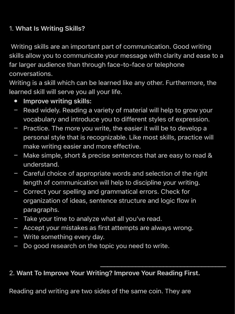 what-is-writing-skills-pdf-writing-communication
