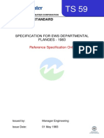 Technical Standard: Specification For Ews Departmental FLANGES - 1983