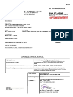 Bill of Lading: B/L. NO. 08-BJM/KOR-2018 Pt. Dewo Putra Qq. Techart Resources. Co, LTD