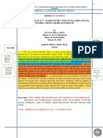 Sample ABSTRACT Standard Format
