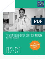 TRAININGSEINHEITEN DEUTSCH MEDIZIN. Kursleiter-Handbuch. für. Berufssprachkurse B2 C1.