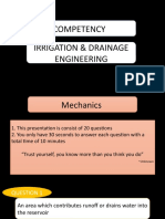 Competency Irrigation & Drainage Engineering