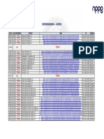 Cronograma GGP63 - Aulas Online Projeto Gestão de Projetos