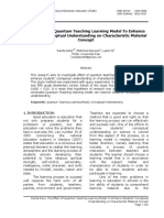 The Effect of Quantum Teaching Learning Model To Enhance Students' Conceptual Understanding On Characteristic Material Concept