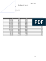 Block Model Report Block Model: R - 521.mdl Constraints Used: Geovia Aug 26, 2021