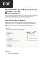 Install Java JDK 8