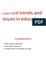 Current Trends and Issues in Education
