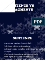 Sentence or Fragment