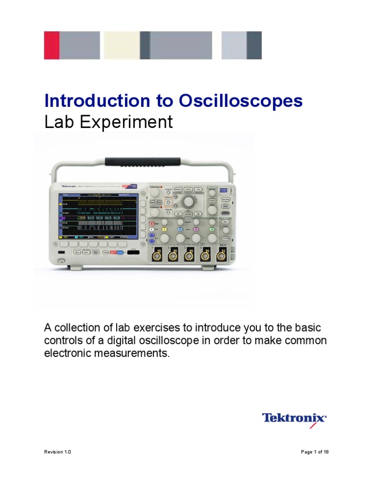 Introduction To Oscilloscopes PDF Amplitude Analog To Digital