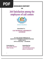 Download Job Satisfaction Among the Employees of Call Centers by Saurabh Tyagi SN52330066 doc pdf