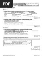 Unit 5 Short Test 2A: Grammar