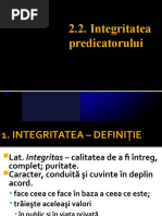5. Integritatea predicatorului