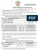 Berikut Jadwal Pelayanan Vaksinasi Di RSU Kartini Kupang